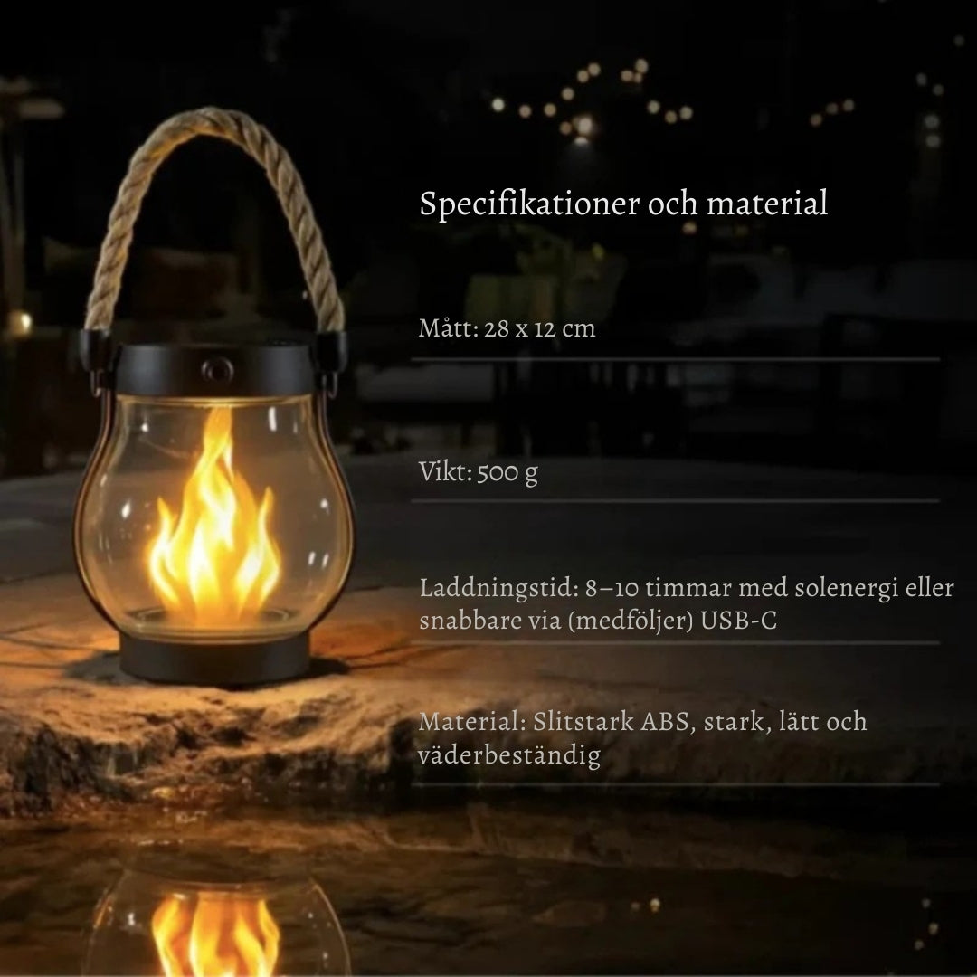 SolGlöd Lykta – varm stämning för mörka kvällar